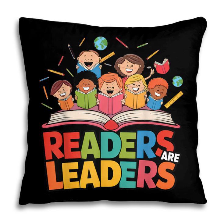 Readers Are Leaders Motivational Reading Book Quote Pillowcase