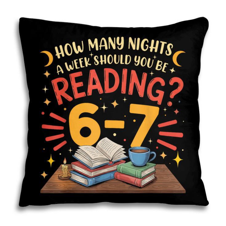 Reading 6 7 Six Seven Meme Slang Teacher Book Lover Pillowcase