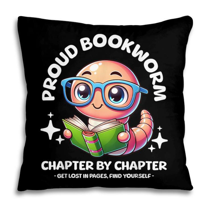 Reading Book Lovers Glasses Cartoon Worm Books Cute Bookworm Pillowcase