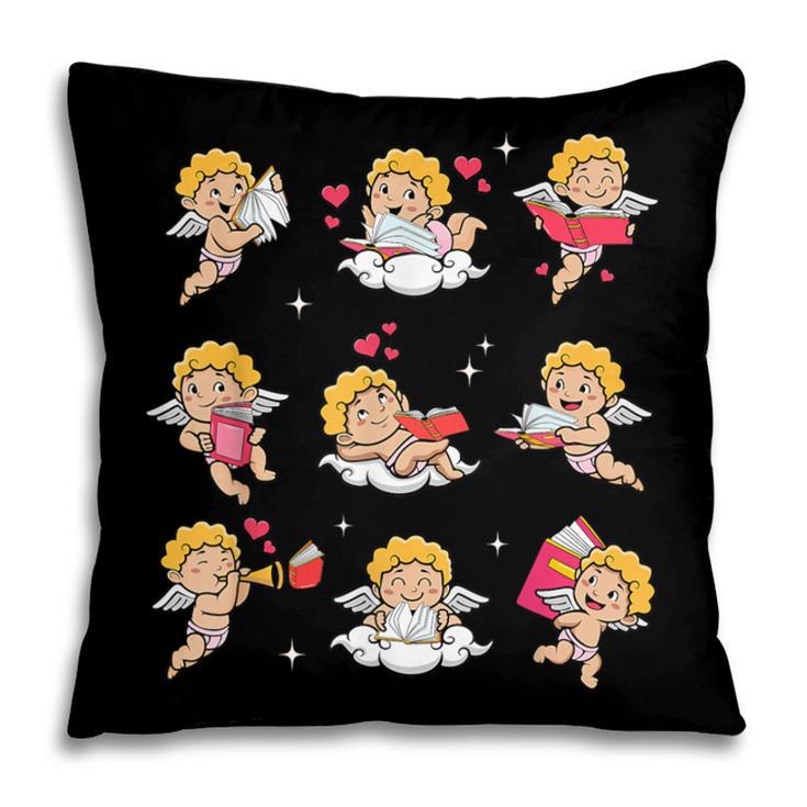 Reading Cupids Books Valentine's Day Teachers Book Lovers Pillowcase Reading Cupids Books Valentine's Day Teachers Book Lovers Pillowcase