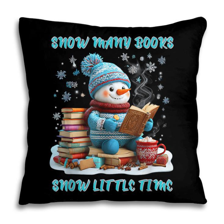 Reading Snow So Many Books Christmas Snow Little Time Pillowcase Reading Snow So Many Books Christmas Snow Little Time Pillowcase