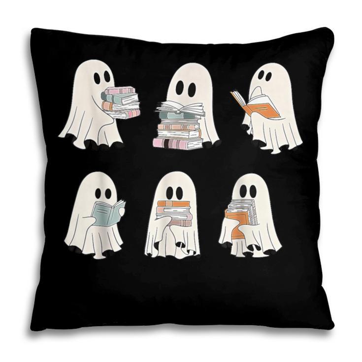 Retro Ghost Reading Books Halloween Bookish Ghost Bookworm Pillowcase Retro Ghost Reading Books Halloween Bookish Ghost Bookworm Pillowcase