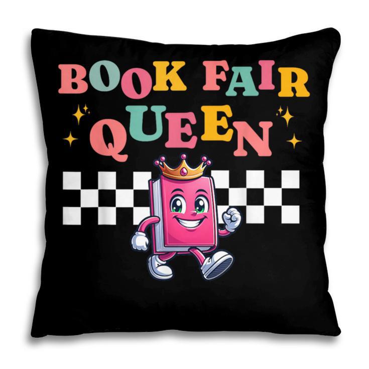 Retro Library Book Fair Queen School Reading Girls Women's Pillowcase