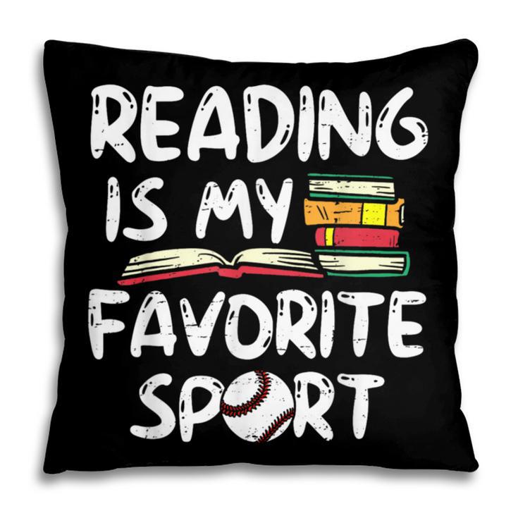 Retro Reading Is My Favorite Sport Baseball World Book Day Pillowcase