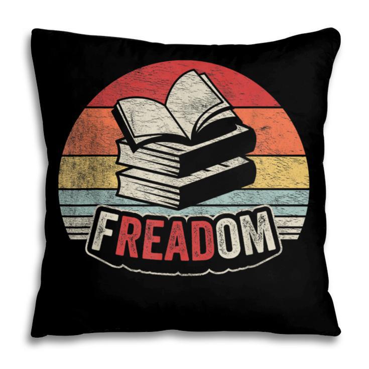 Retro Vintage FREADom Anti Ban Books Freedom To Read Pillowcase Retro Vintage FREADom Anti Ban Books Freedom To Read Pillowcase