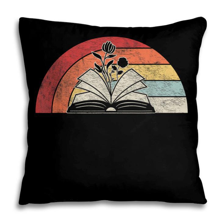 Retro Vintage Wildflowers Book Shirt Book Lover Pillowcase