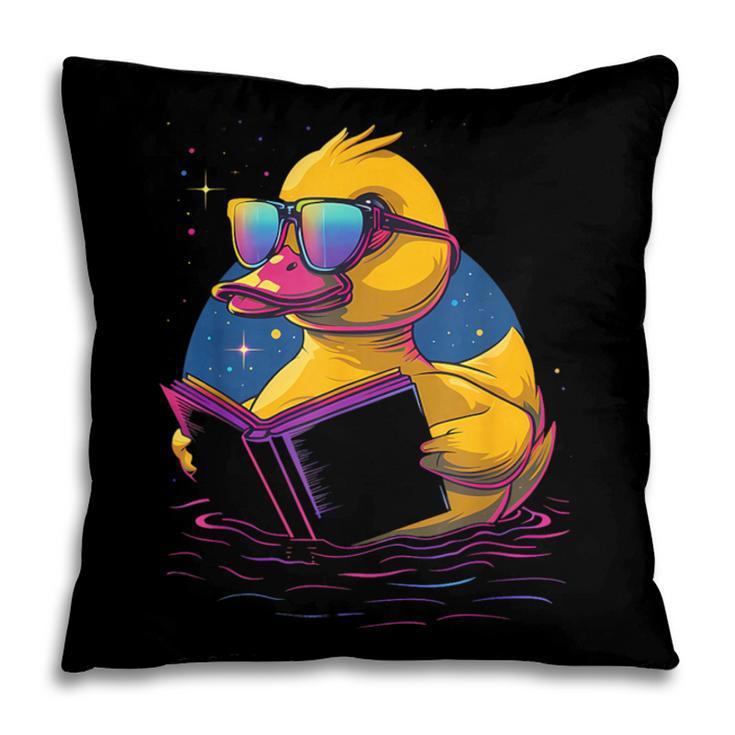 Rubber Duck Rubber Duckie Reading Book Rubber Duckling Pillowcase
