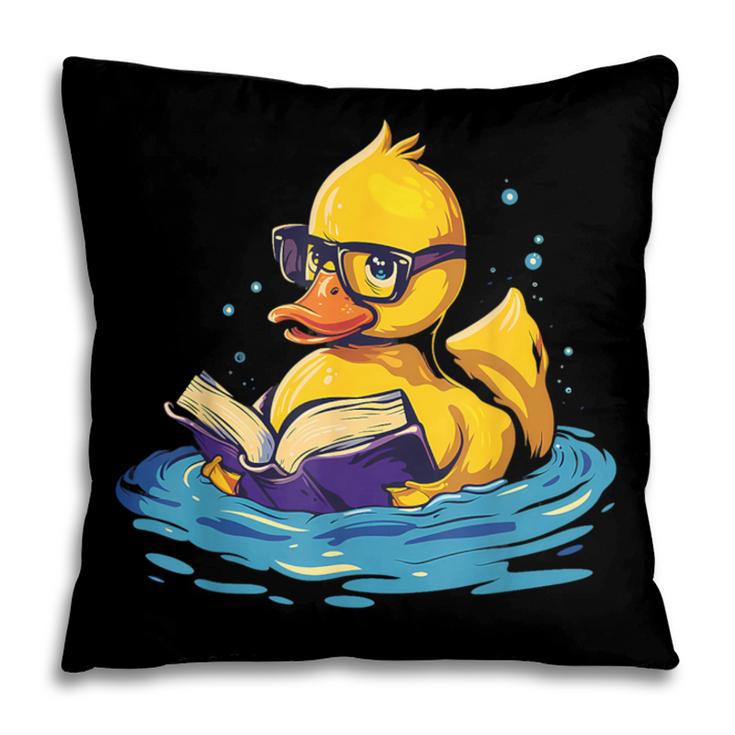 Rubber Duck Reading Book Swim Rubber Duckling Rubber Duckie Pillowcase