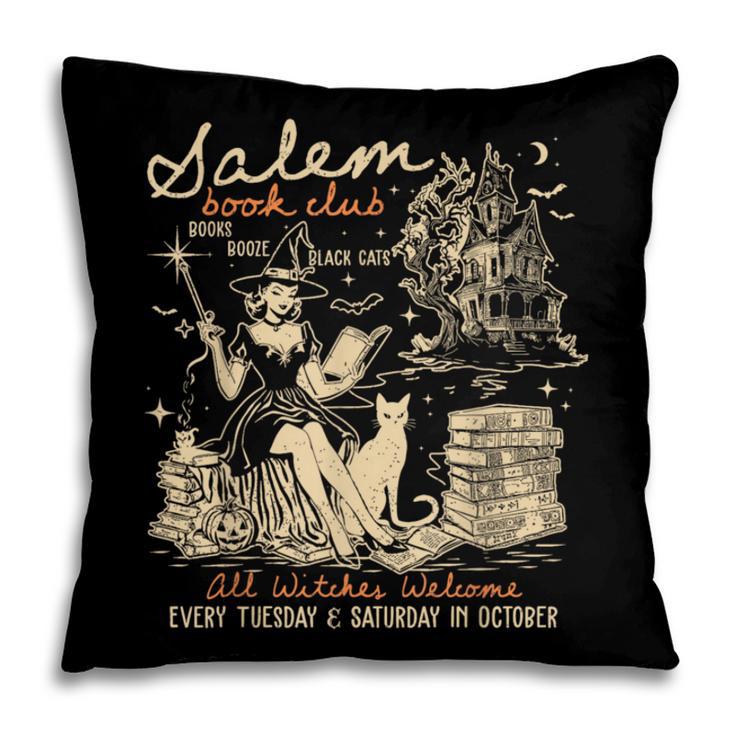 Salem Book Club Witches Witchy Witch Spooky Season Halloween Pillowcase