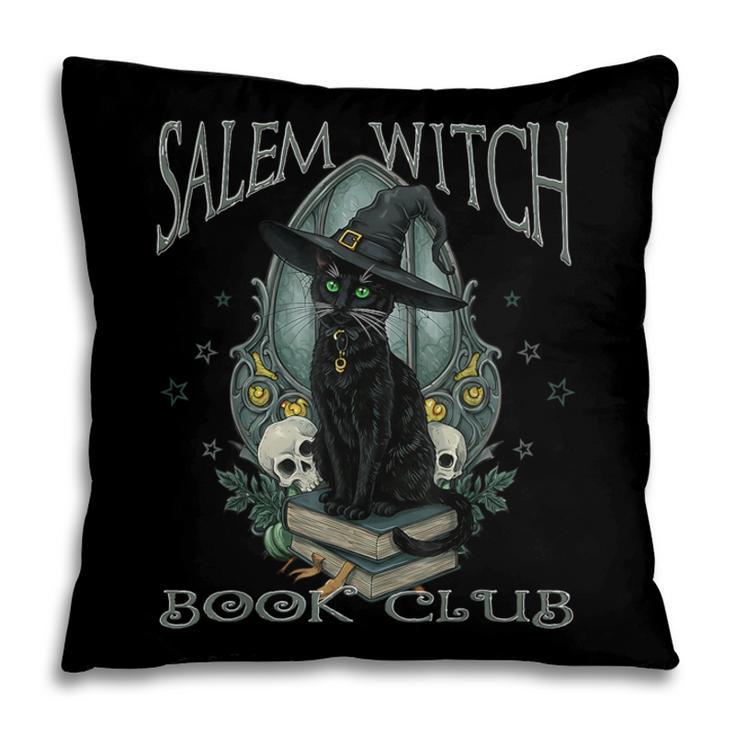 Salem Witch Book Club Cat Reading Witchy Halloween Men Pillowcase Salem Witch Book Club Cat Reading Witchy Halloween Men Pillowcase