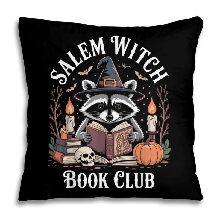 Salem Witch Book Club Raccoon Halloween Pillowcase