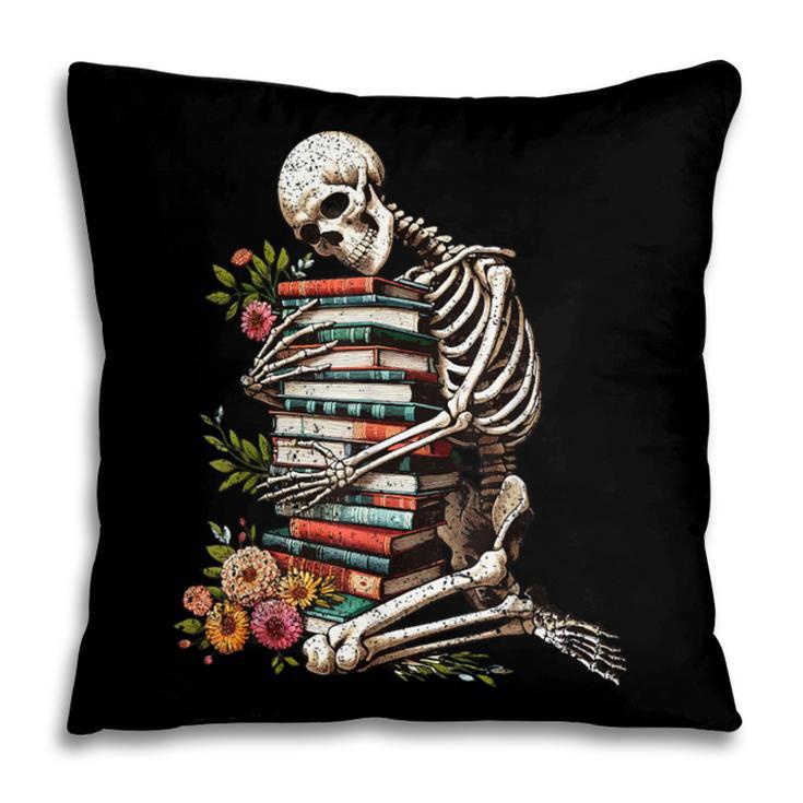 Skeleton Reading Book Halloween Bookworm Bibliophile Reader Pillowcase Skeleton Reading Book Halloween Bookworm Bibliophile Reader Pillowcase