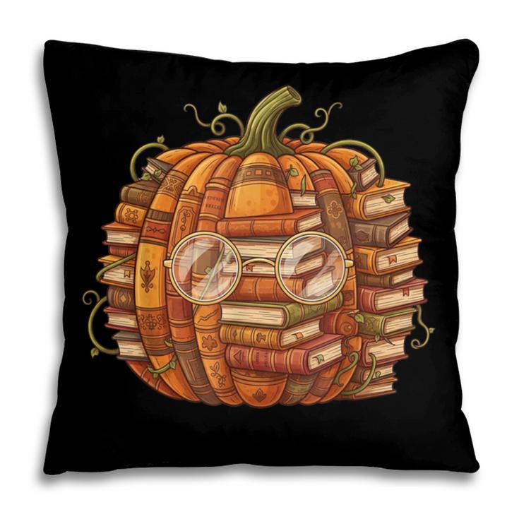 Smart Book Pumpkin Retro Fall Teacher Reading Halloween Pillowcase