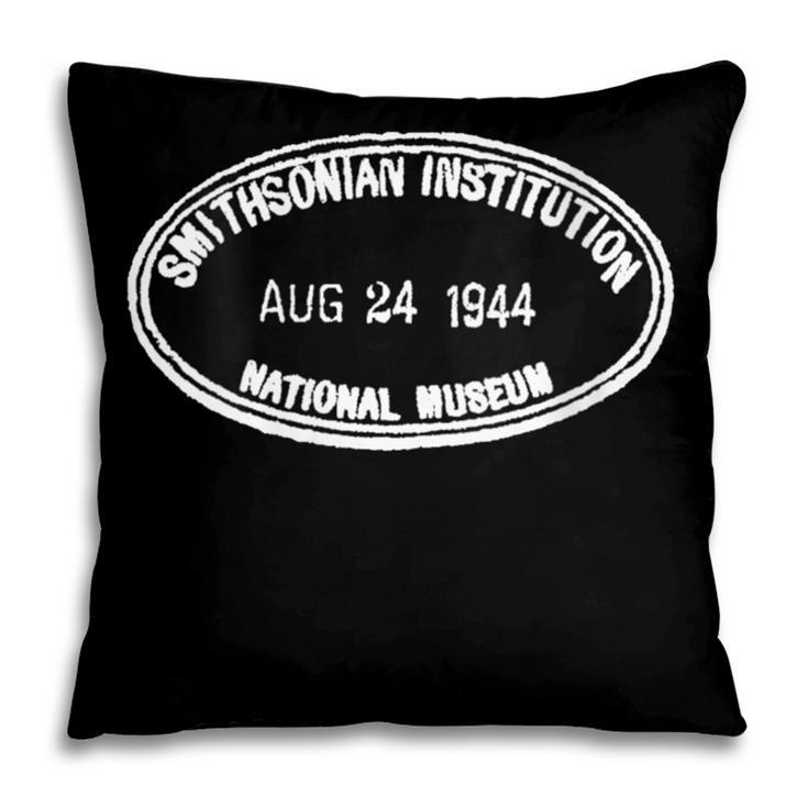 Smithsonian Institution Library 1944 Book Stamp Pillowcase