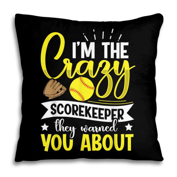 Softball Scorekeeper For a Score Book Keeper Pillowcase