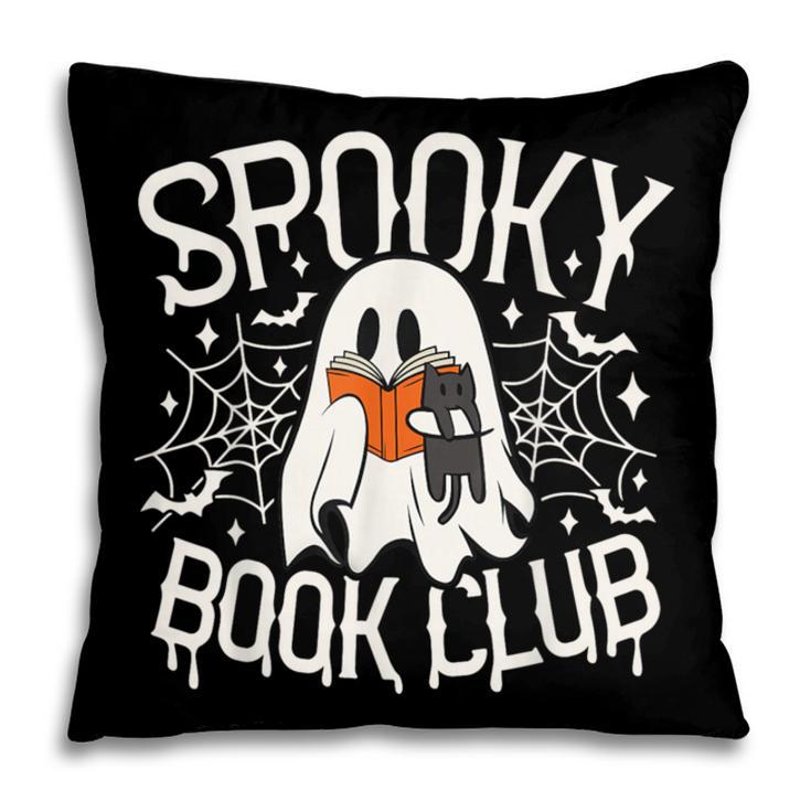Spooky Book Club Cute Ghost Reading Book Halloween Costume Pillowcase