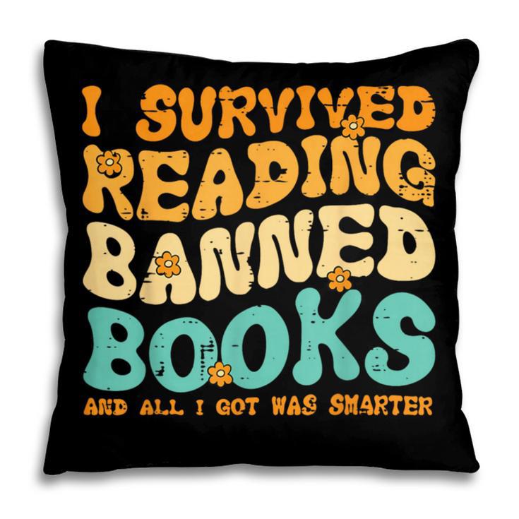 I Survived Reading Banned Books Read Librarian Men Women Pillowcase