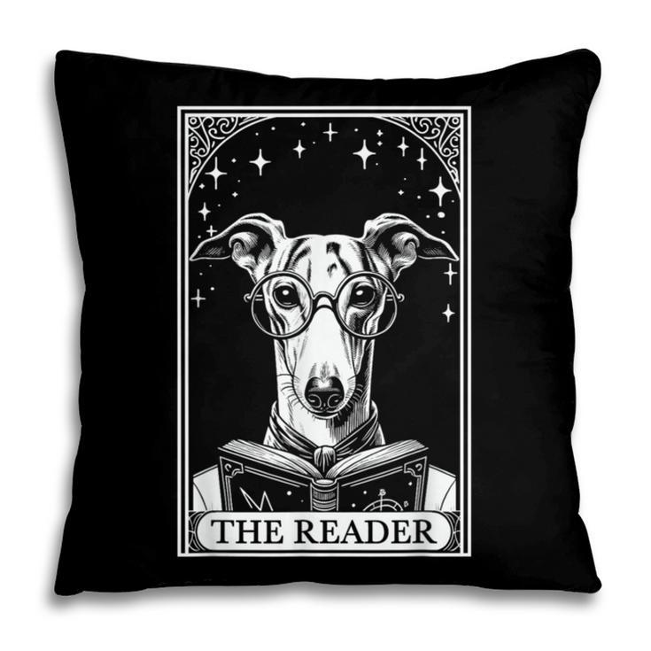 Tarot Card Vintage Whippet Dog Book Lover The Reader Pillowcase Tarot Card Vintage Whippet Dog Book Lover The Reader Pillowcase