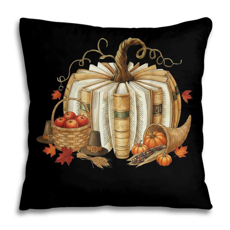 Teacher Book Pumpkin Fall Reading Thanksgiving Autumn Pillowcase