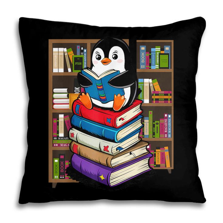 Teacher Librarian Kawaii Penguin Book Lover Penguin Pillowcase