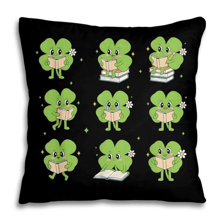 Teacher Reading Shamrock St Patrick’s Day Book Lover Kids Pillowcase Teacher Reading Shamrock St Patrick’s Day Book Lover Kids Pillowcase