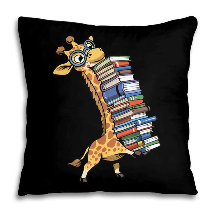 Teacher Shirt Giraffe Holding Books Bookworm Librarian Pillowcase Teacher Shirt Giraffe Holding Books Bookworm Librarian Pillowcase