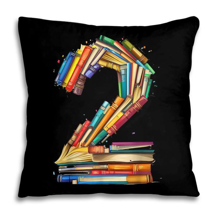 Toddler 2nd Birthday Books Themed 2 Year Old Boys Kids Girls Pillowcase
