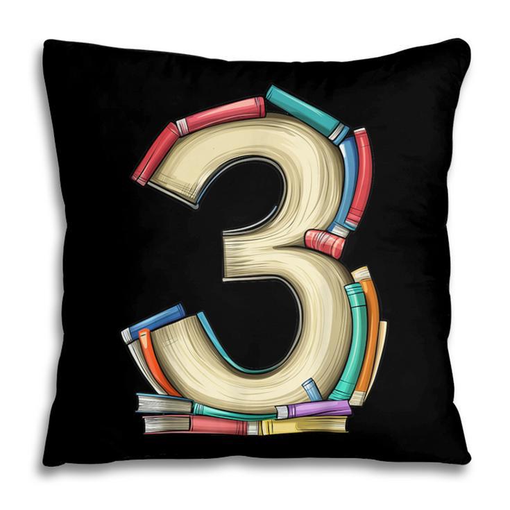 Toddler 3rd Birthday Books Themed 3 Year Old Boys Kids Girls Pillowcase