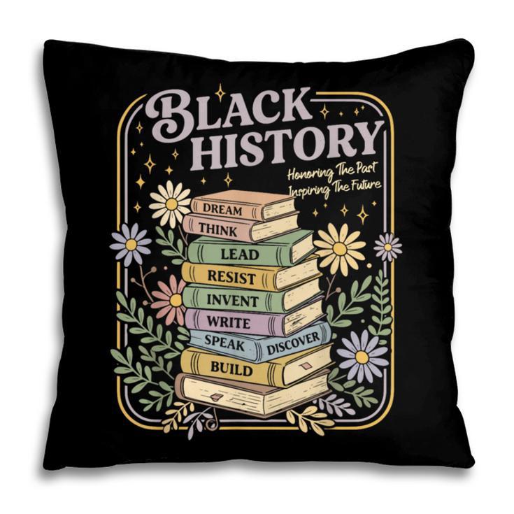 History Month Books Retro Black African Teacher Women Pillowcase