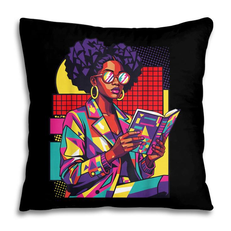 History Woman Reading Book Geometric Girl Educated Pillowcase