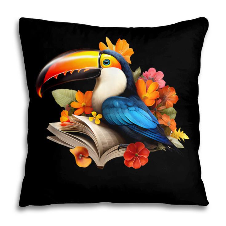 Toucan Reading Book Pillowcase
