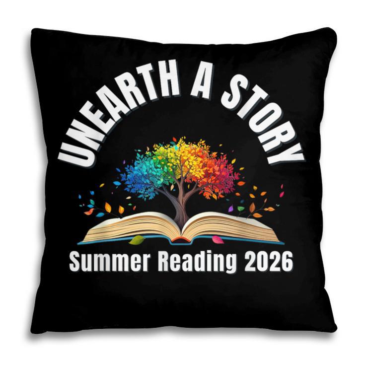 Unearth a Story 2026 Summer Reading Program Tree Book Pillowcase