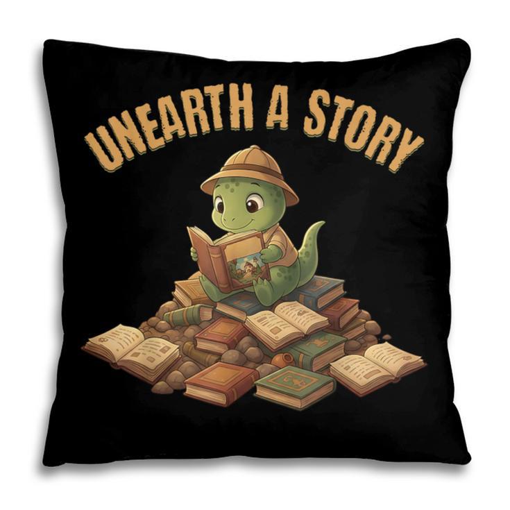 Unearth a Story Dinosaur Reading Books Summer 2026 Pillowcase