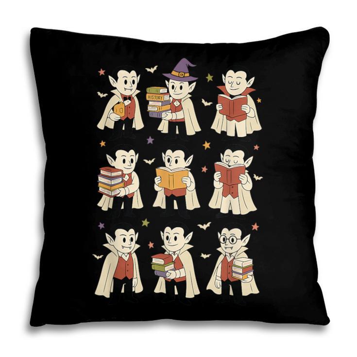 Vampire Reading Books Halloween Cute Teens Kids Pillowcase