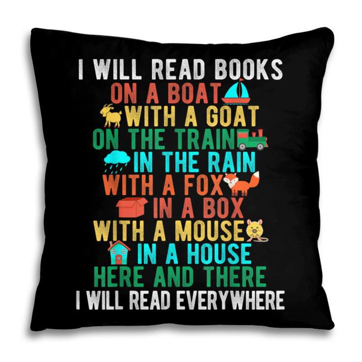 I Will Read Book On Boat Words For Kids Pillowcase