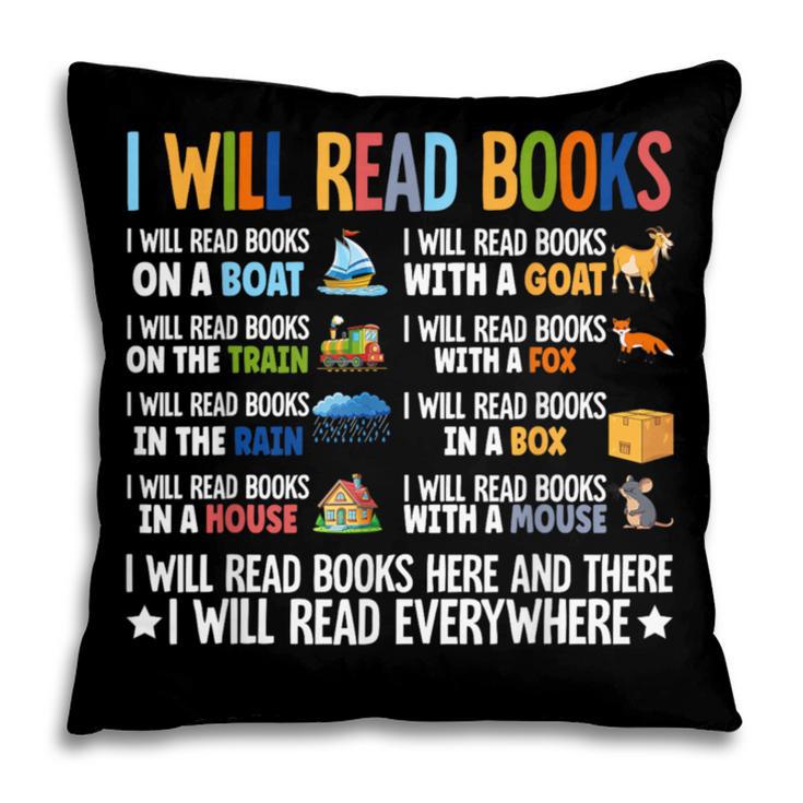 I Will Read Books On A Boat Fun Reading Lover Pillowcase