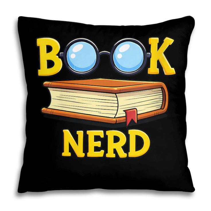 Women's Adorable Book Nerd Typography Minimalist Library Lover Pillowcase