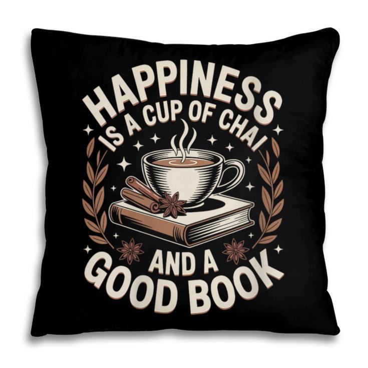 Women's Chai Tea And Books Chai Latte Lover Pillowcase Women's Chai Tea And Books Chai Latte Lover Pillowcase