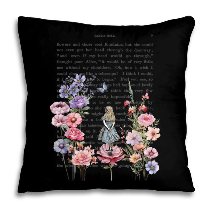Wonderland Garden & Vintage Textbook Pillowcase