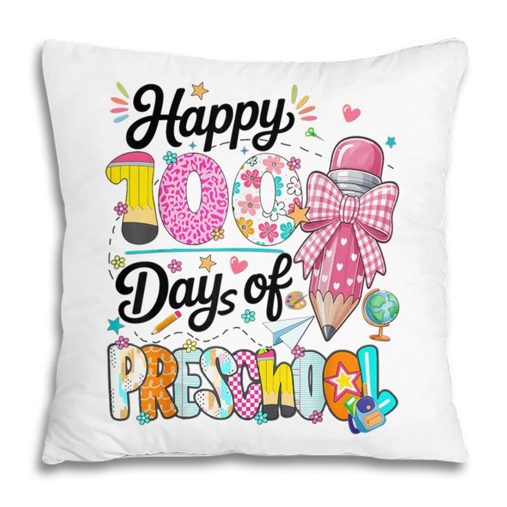 100th Day Of School Teacher Books 100 Days Of Preschool Girl Pillowcase 100th Day Of School Teacher Books 100 Days Of Preschool Girl Pillowcase