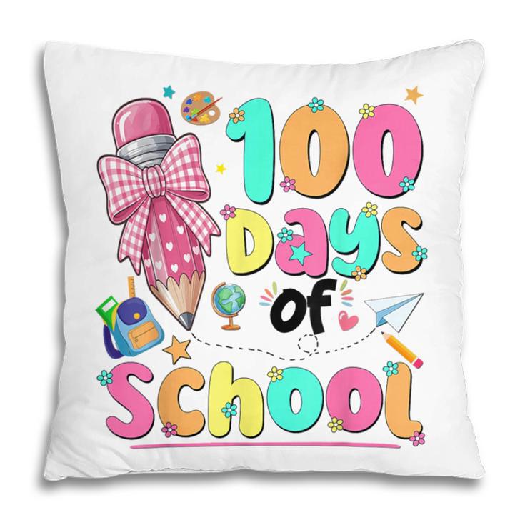 100th Day Of School Teacher Books 100 Days Of School Women Pillowcase