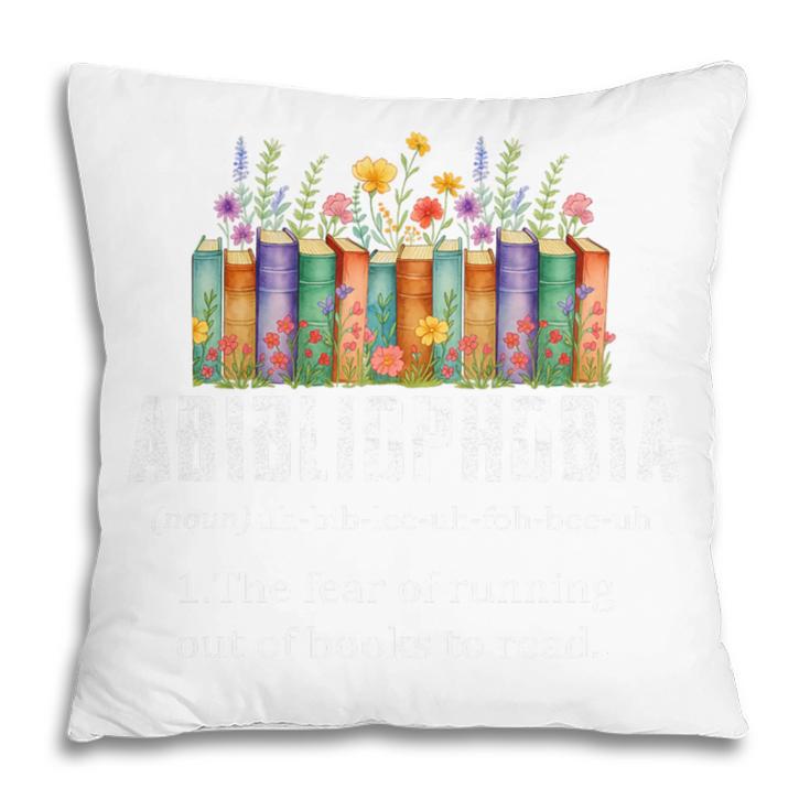 Abibliophobia Definition Book Reader Book Nerd Book Reading Premium Tri-Blend Pillowcase