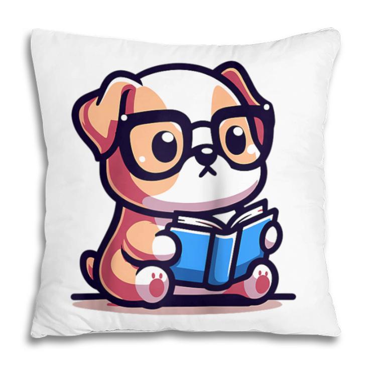 Adorable Book Lover Bulldog With Reading Glasses Cute Raglan Baseball Tee Pillowcase Adorable Book Lover Bulldog With Reading Glasses Cute Raglan Baseball Tee Pillowcase
