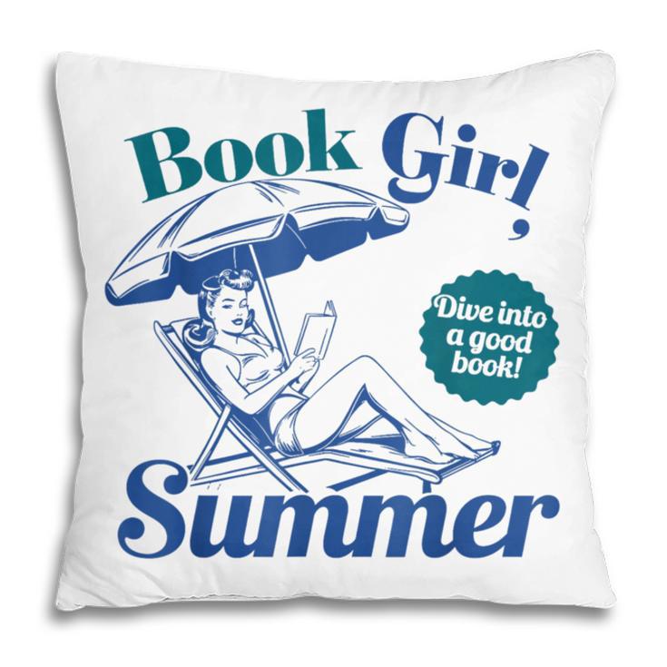 Book Girl Summer Bookish Beach Pillowcase Book Girl Summer Bookish Beach Pillowcase