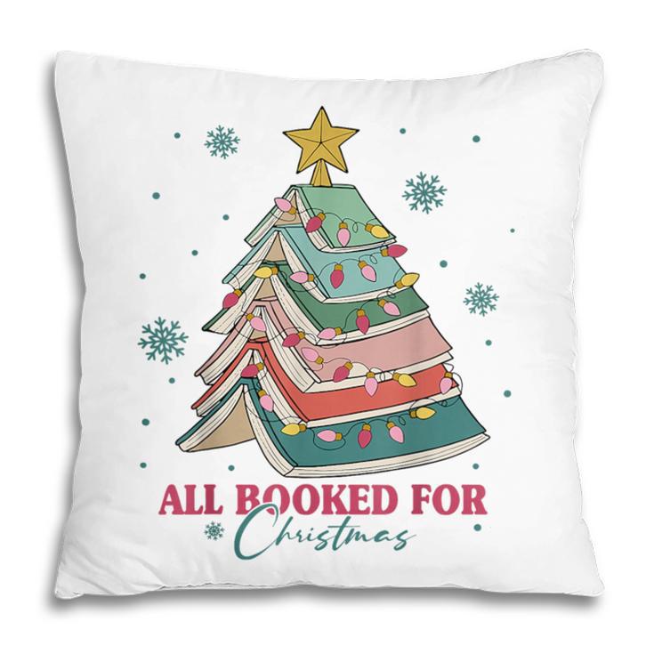All Booked For Christmas Book Christmas Tree Lights Bookish Pillowcase All Booked For Christmas Book Christmas Tree Lights Bookish Pillowcase