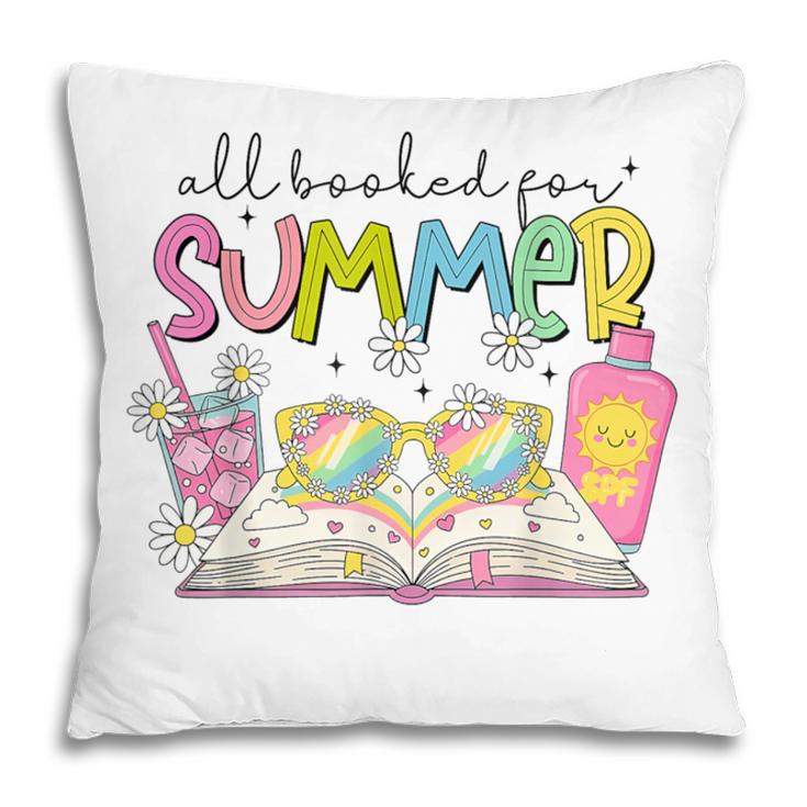 All Booked For Summer Reading Beach Floral Bookish Book Girl Pillowcase