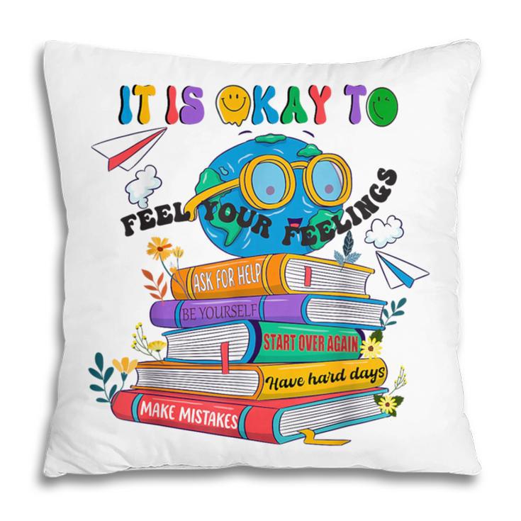 Books It's Okay To Be Kind Yellow Mental Health Day Kids Pillowcase