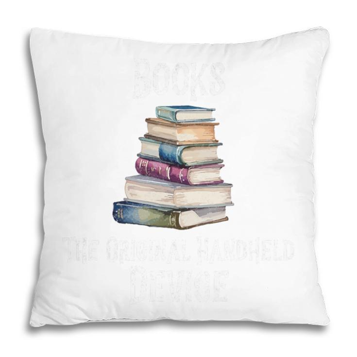 Books The Original Handheld Device Book Librarian Premium Pillowcase