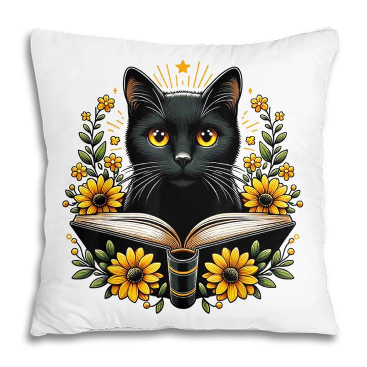 Cat For Women Book Lover Cute Cat And Book Pillowcase Cat For Women Book Lover Cute Cat And Book Pillowcase