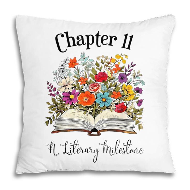 Chapter 11 Years Old 11th Birthday Wildflower Book Lover Pillowcase Chapter 11 Years Old 11th Birthday Wildflower Book Lover Pillowcase
